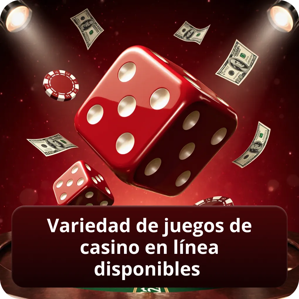 Variedad de juegos de casino en línea disponibles